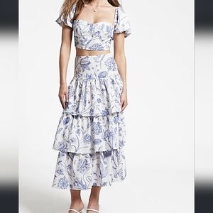 NWT Fore Collection NY&Co 2 piece Floral Outfit Size Small